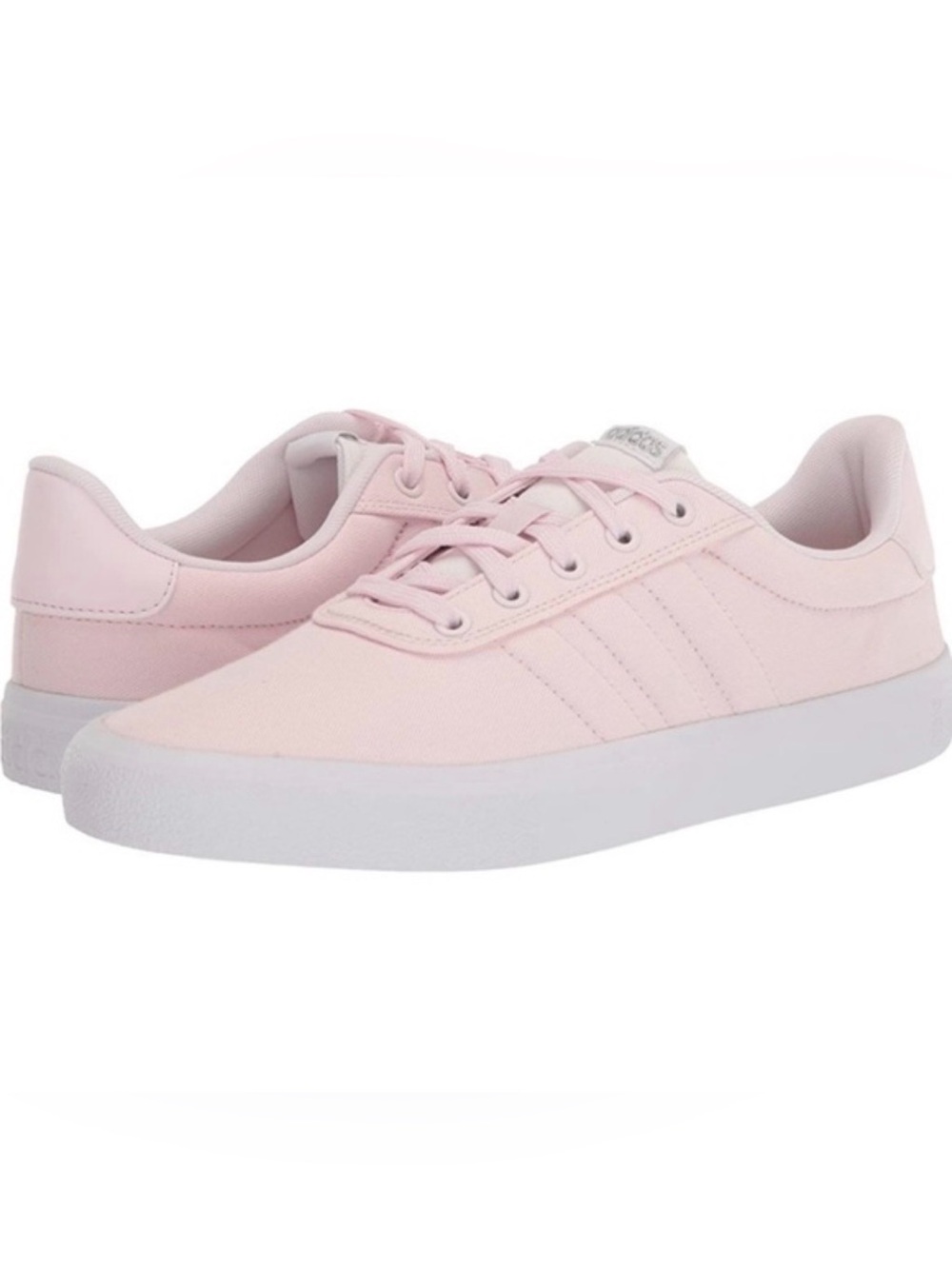 adidas Women's Vulc Raid3r Skateboarding Shoes almost pink canvas 7